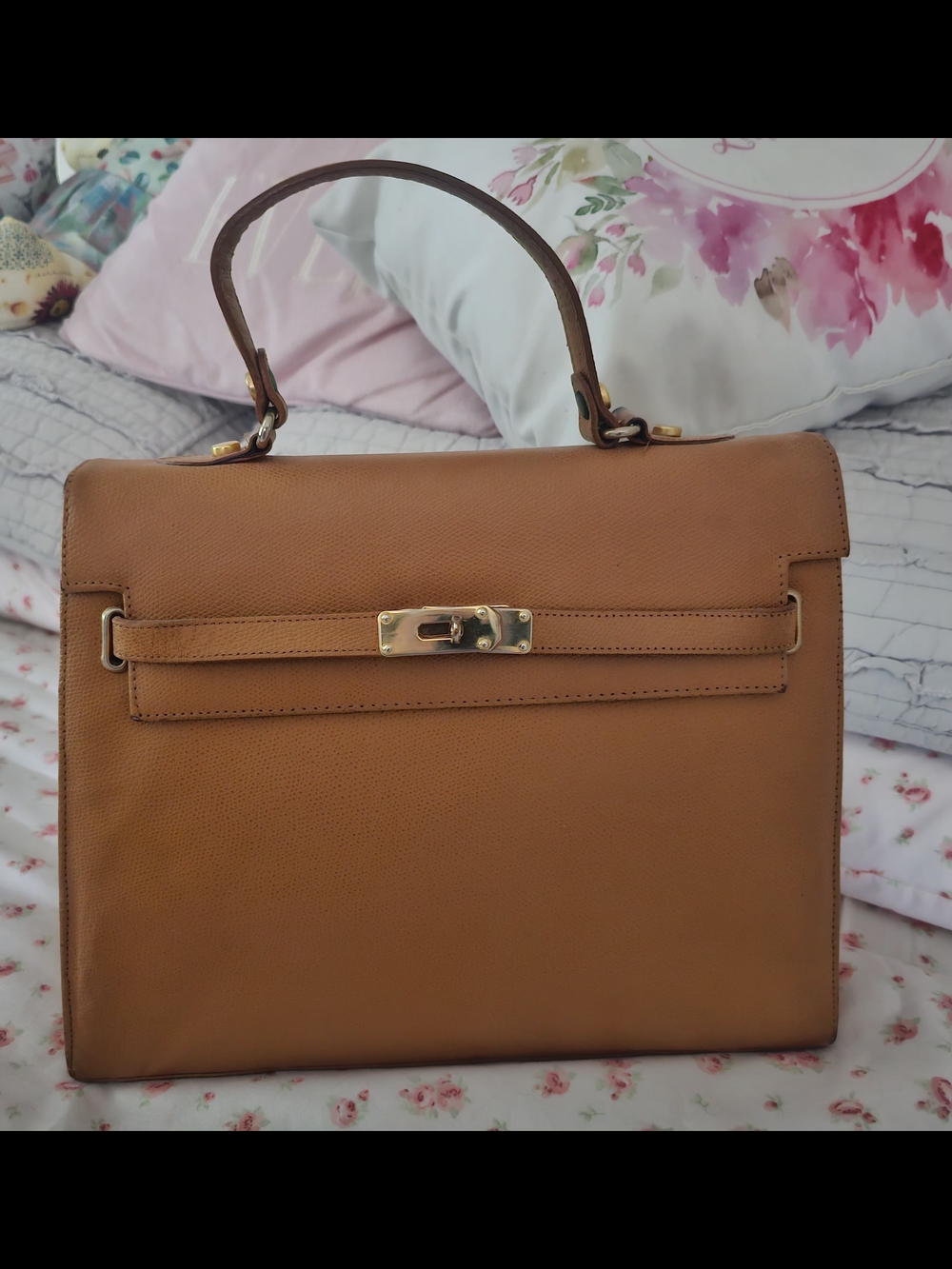 Classic Tan Top-Handle Women's Bag